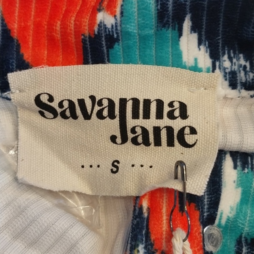 Savanna Jane NWT Size Small‎ Rhinestone Fringe Collar Jacket Shacket Multi Color - Picture 4 of 12